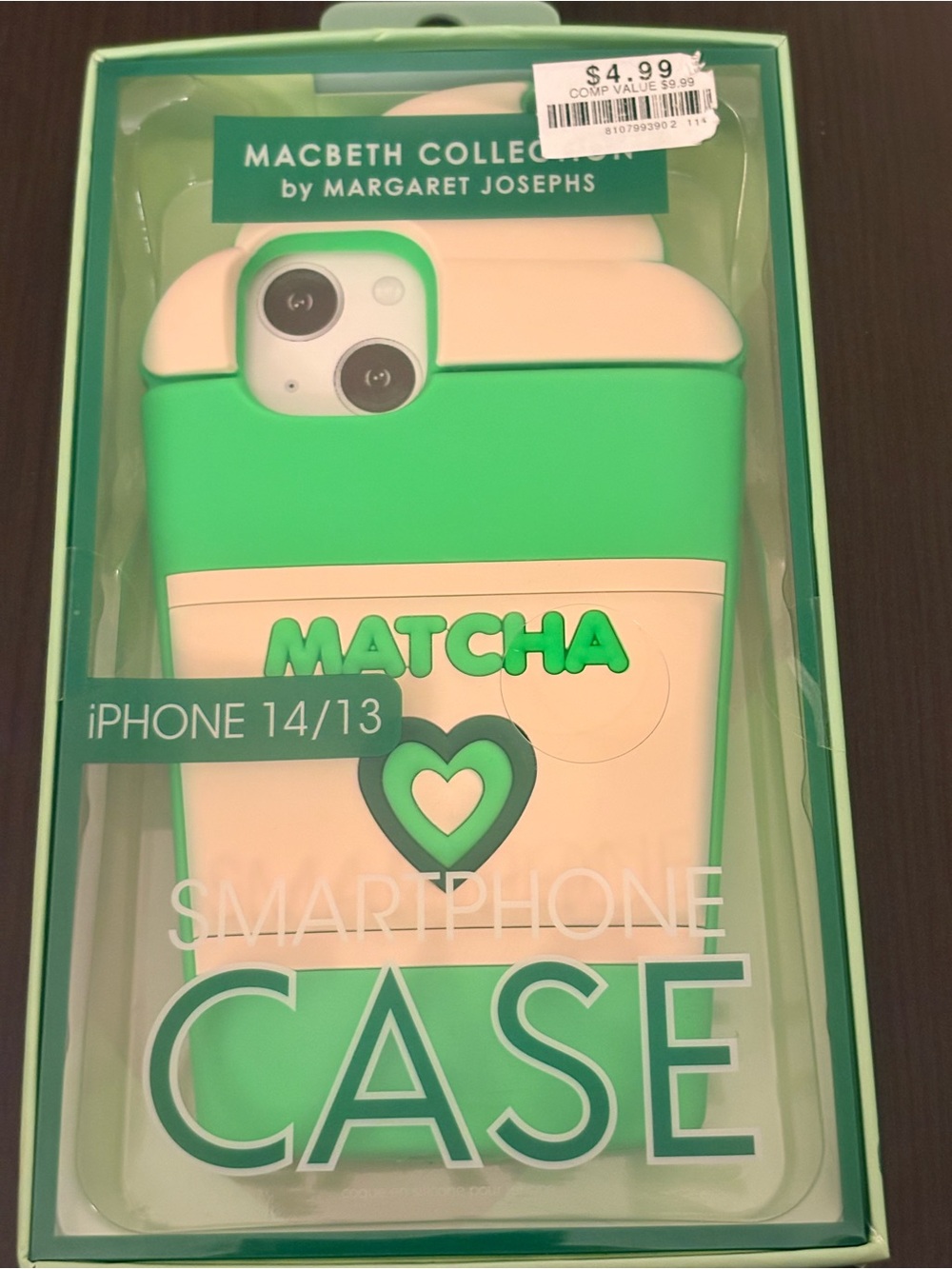 Macbeth Collection Matcha Green & Cream iPhone 14/13 Case by Margaret Josephs